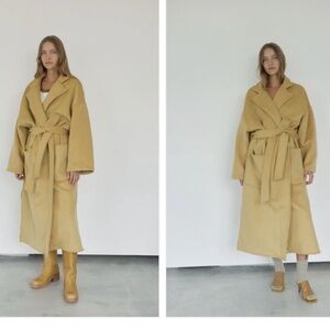 Boheme Wool Wrap Coat